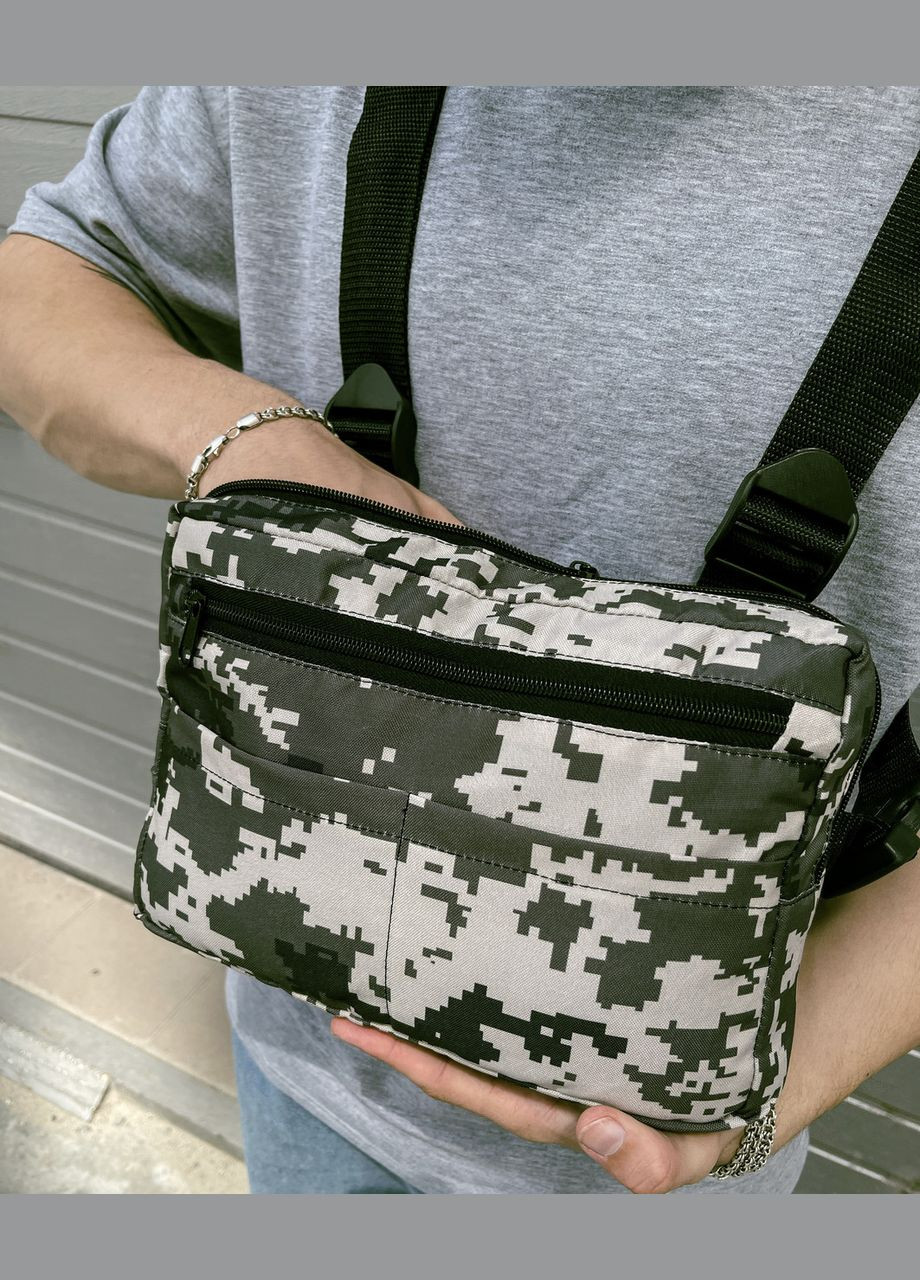 Чоловіча спортивна сумка камуфляжна сумка Хакі (П1Е-2900755637-5-02) No Brand (306632990)