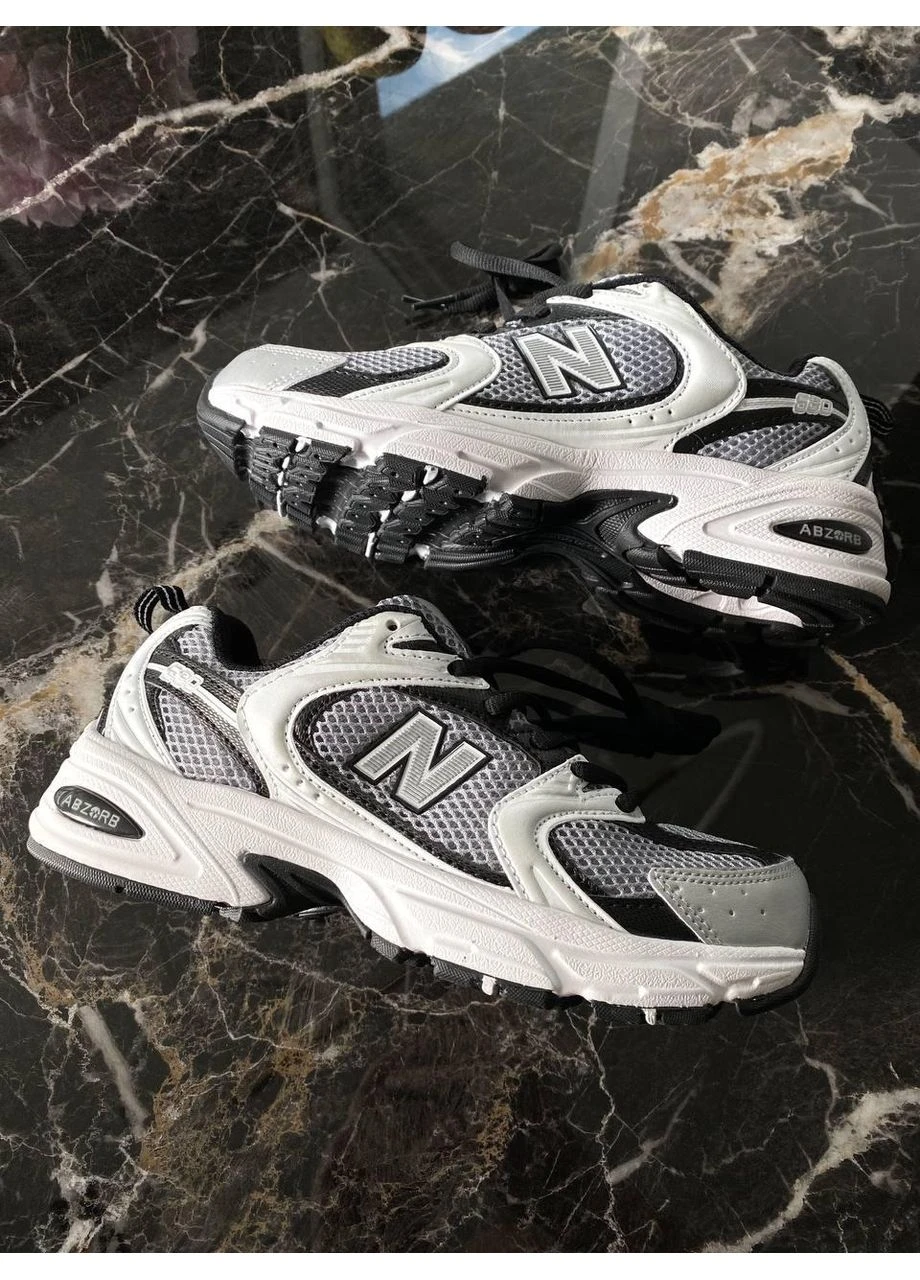 КРОССОВКИ ЖЕНСКИЕ NEW BALANCE 530 WHITE BLACK PREMIUM НЬЮ БЕЛАНС 530 No Brand чёрные демисезоны (368867637)