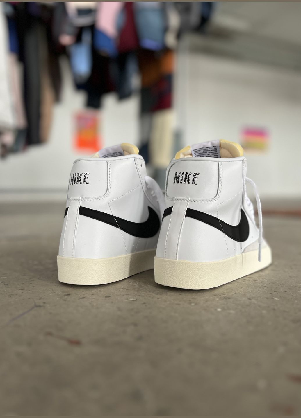 Кроссовки женские и мужские Nike Blazer Mid white | Найк Блейзер Мид белые No Brand белые демисезоны (316663508)