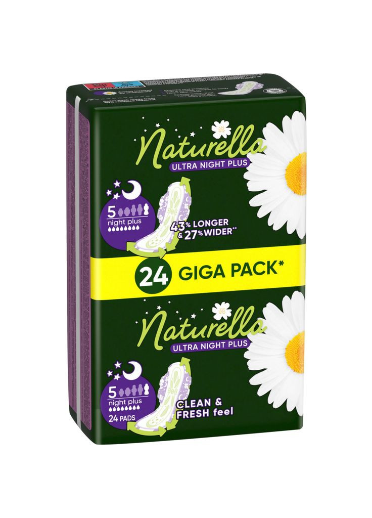 Гігієнічні прокладки Ultra Night Plus 24 шт. (8700216882378) Naturella (372625623)