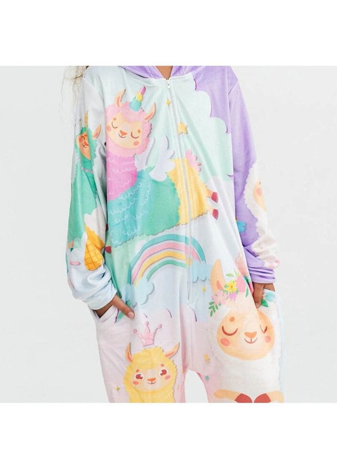 Кігурумі для дітей до 3 років 3D Лама Пухнасті обійми 4022, 0, 104 17449 104, см FlexDress (324623212)