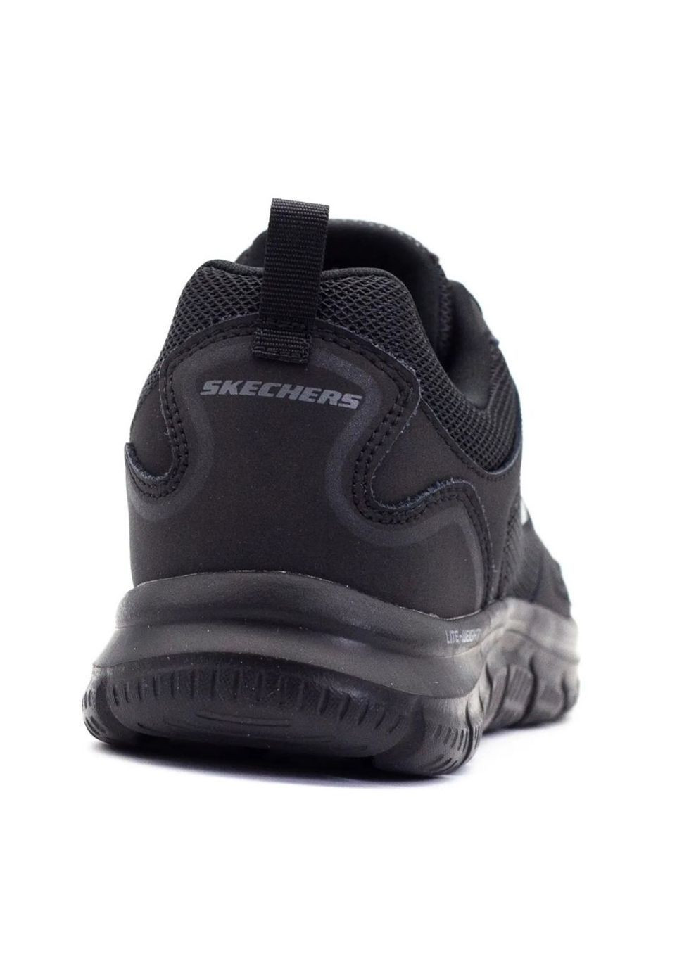 Черные демисезонные мужские повседневные кроссовки track черный Skechers
