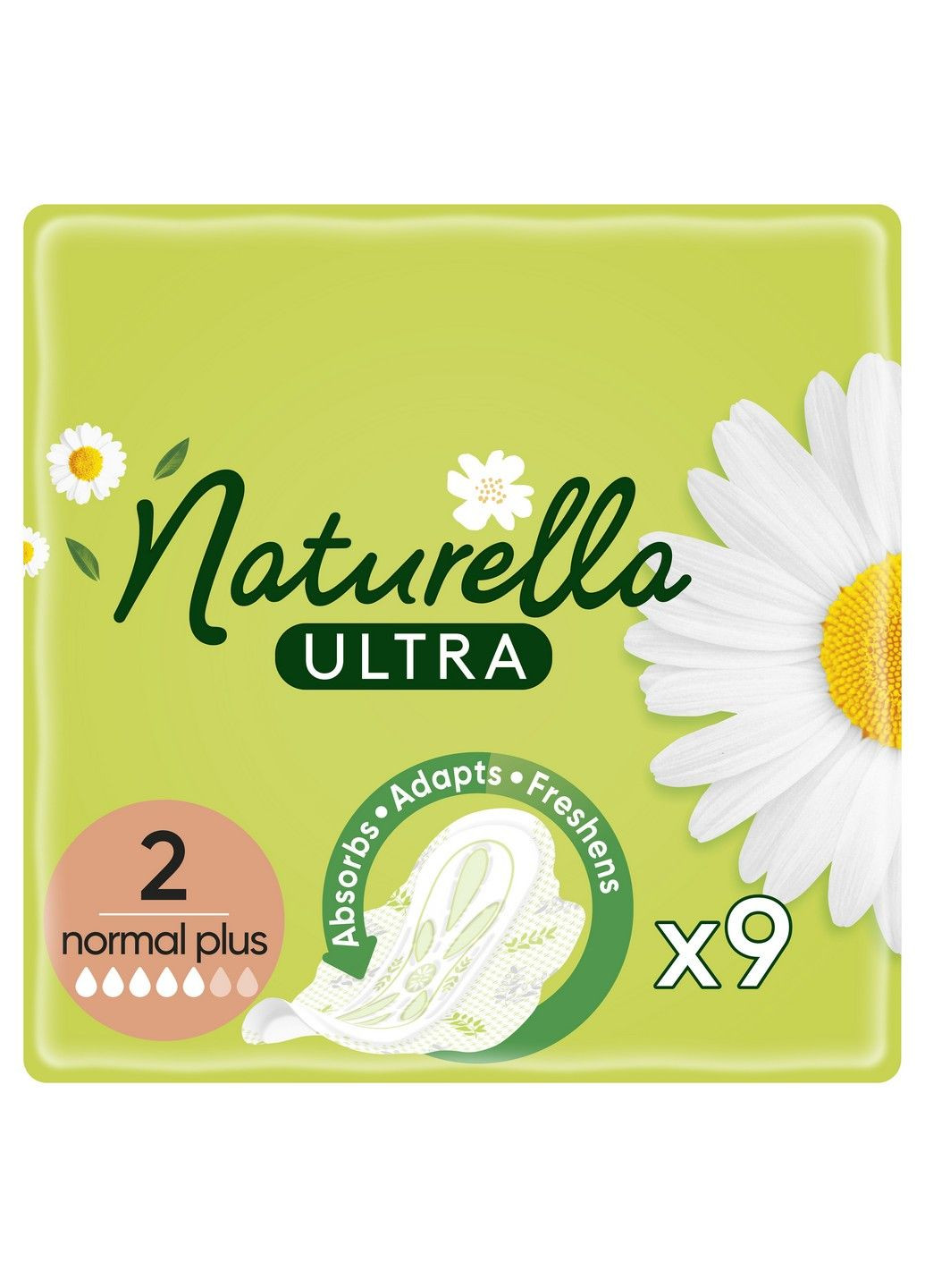 Гігієнічні прокладки Ultra Normal Plus (Розмір 2) 9 шт Naturella (304430803)