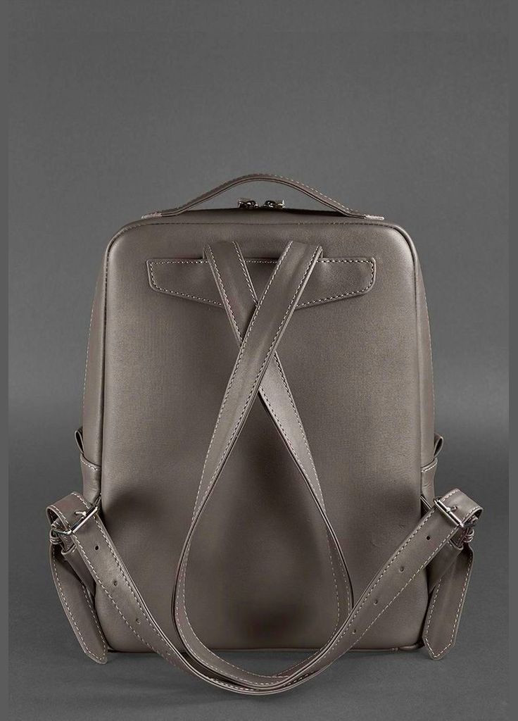 Шкіряний міський жіночий рюкзак на блискавці Cooper темно-бежевий (A-026534) BlankNote (330144443)