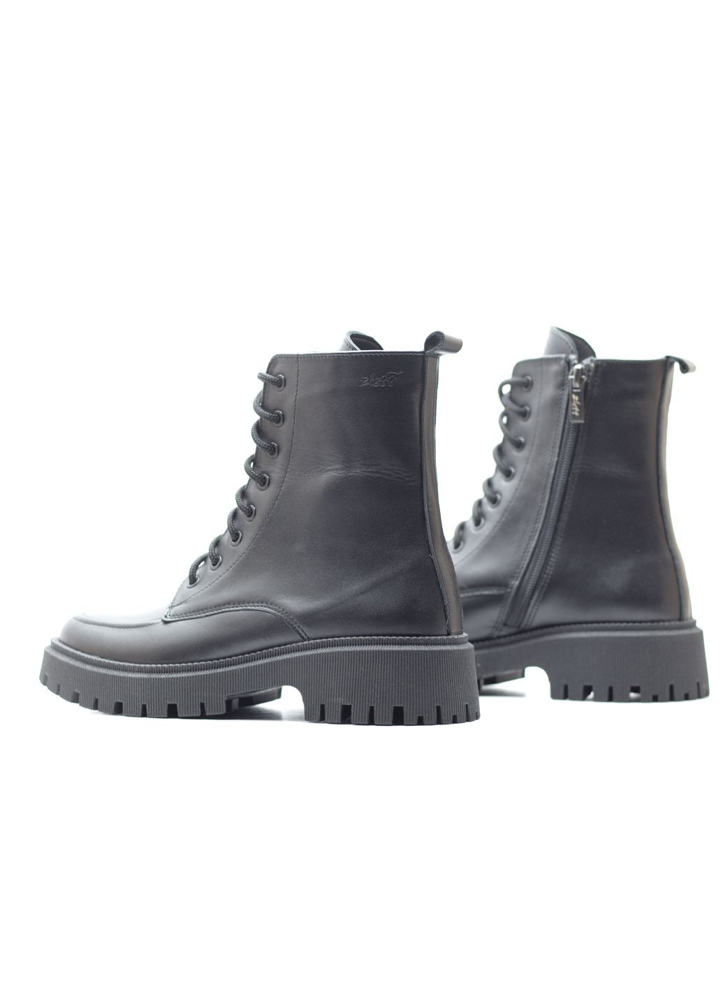 Зимние ботинки женские из натуральной кожи мех тимберленды Zlett