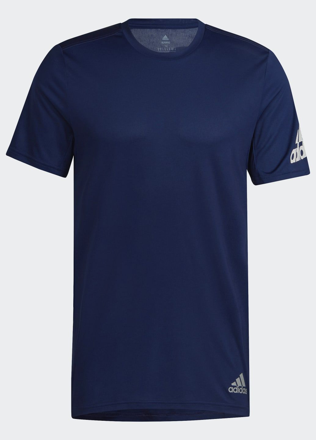 Синяя футболка для бега adidas