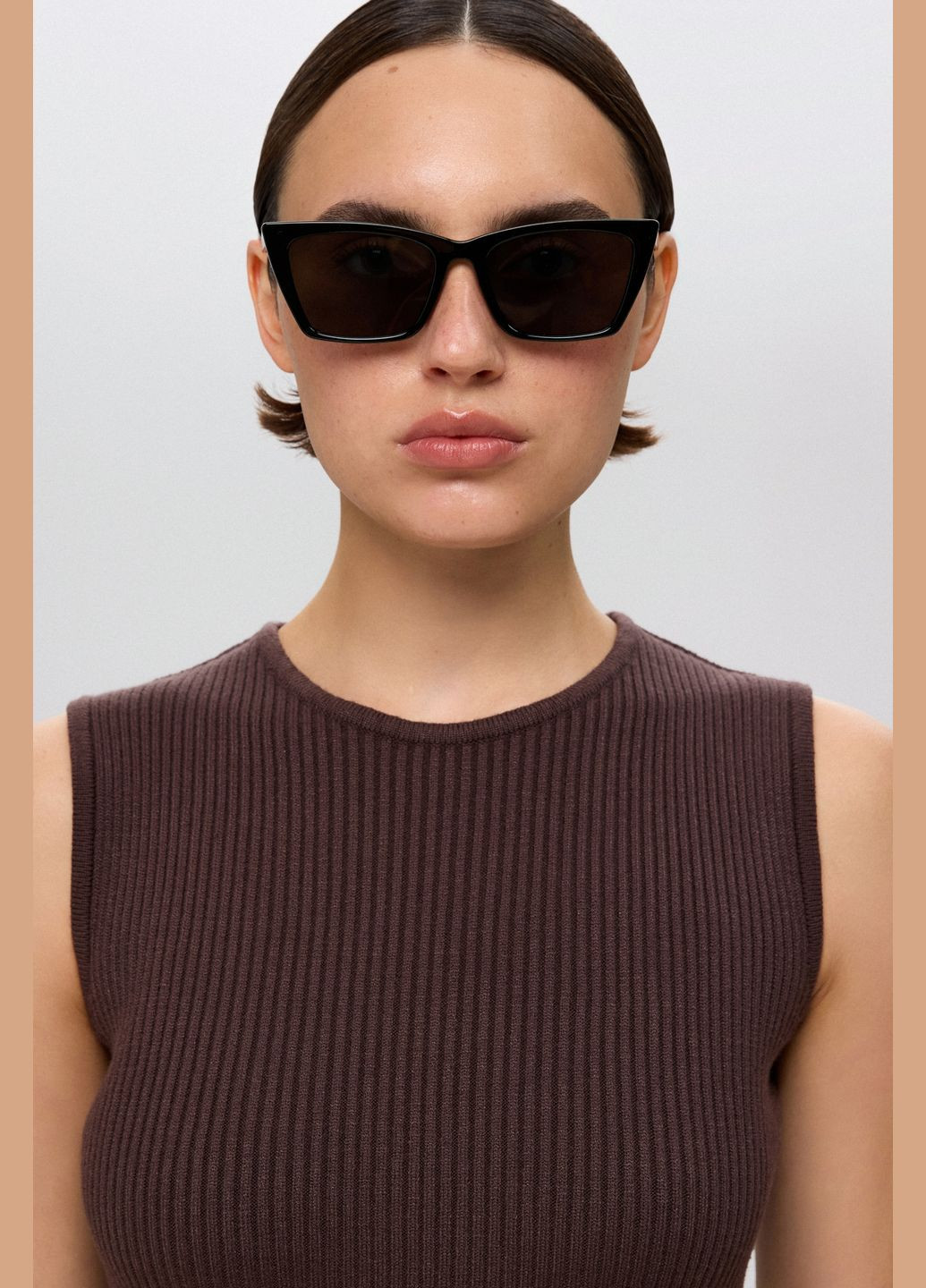 Очки прямоугольные, цвет черный Estro (337470237)