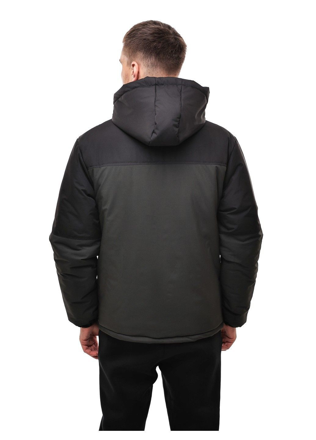 Чорна зимня куртка зимова чоловіча No Brand