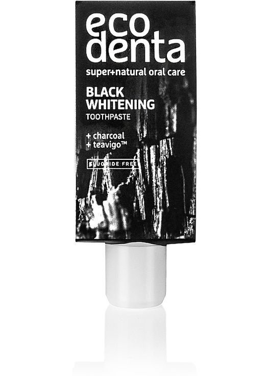 Зубна паста "Відбілювальна з чорним вугіллям" (міні) 10ml (1339725-31339178) Ecodenta (368628858)