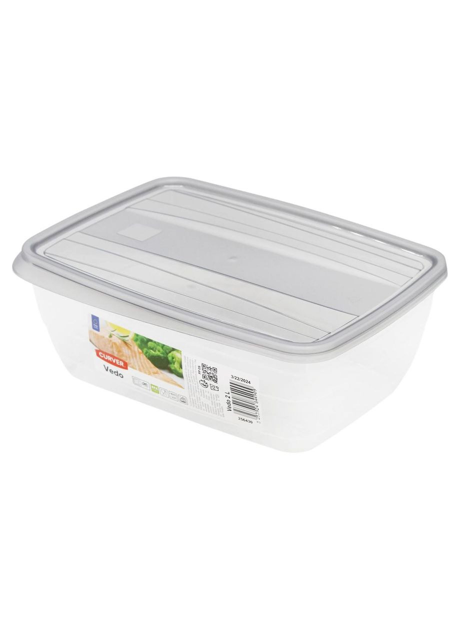 Контейнер для пищевых продуктов пластиковый с крышкой Vedo 2000 мл (03850) Curver (334004560)
