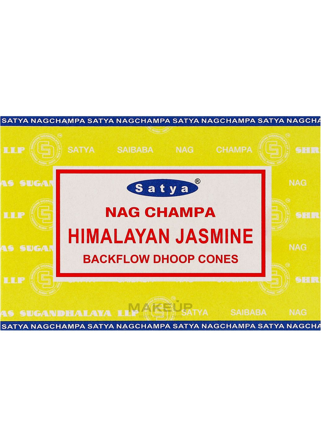 Сланкі димні пахощі конуси "Гімалайський жасмин" Himalayan Jasmine Backflow Dhoop Cones 10шт (1334226-31103875) Satya (368609146)