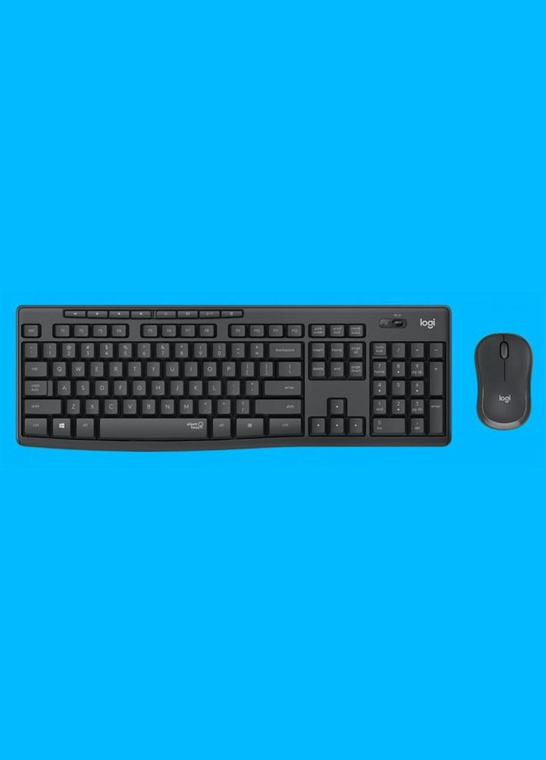 Комплект (клавиатура, мышь) беспроводной MK295 Combo Black (920-009800) Logitech (347586355)