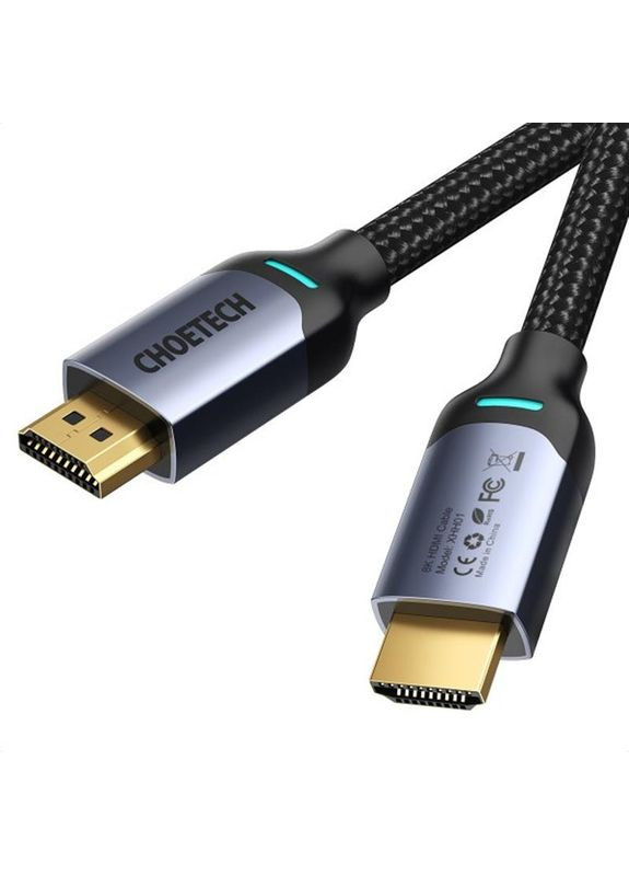 Кабель HDMI - HDMI V 2.1 (M/M), 2 м, Black (XHH01-BK) CHOETECH (371632911)