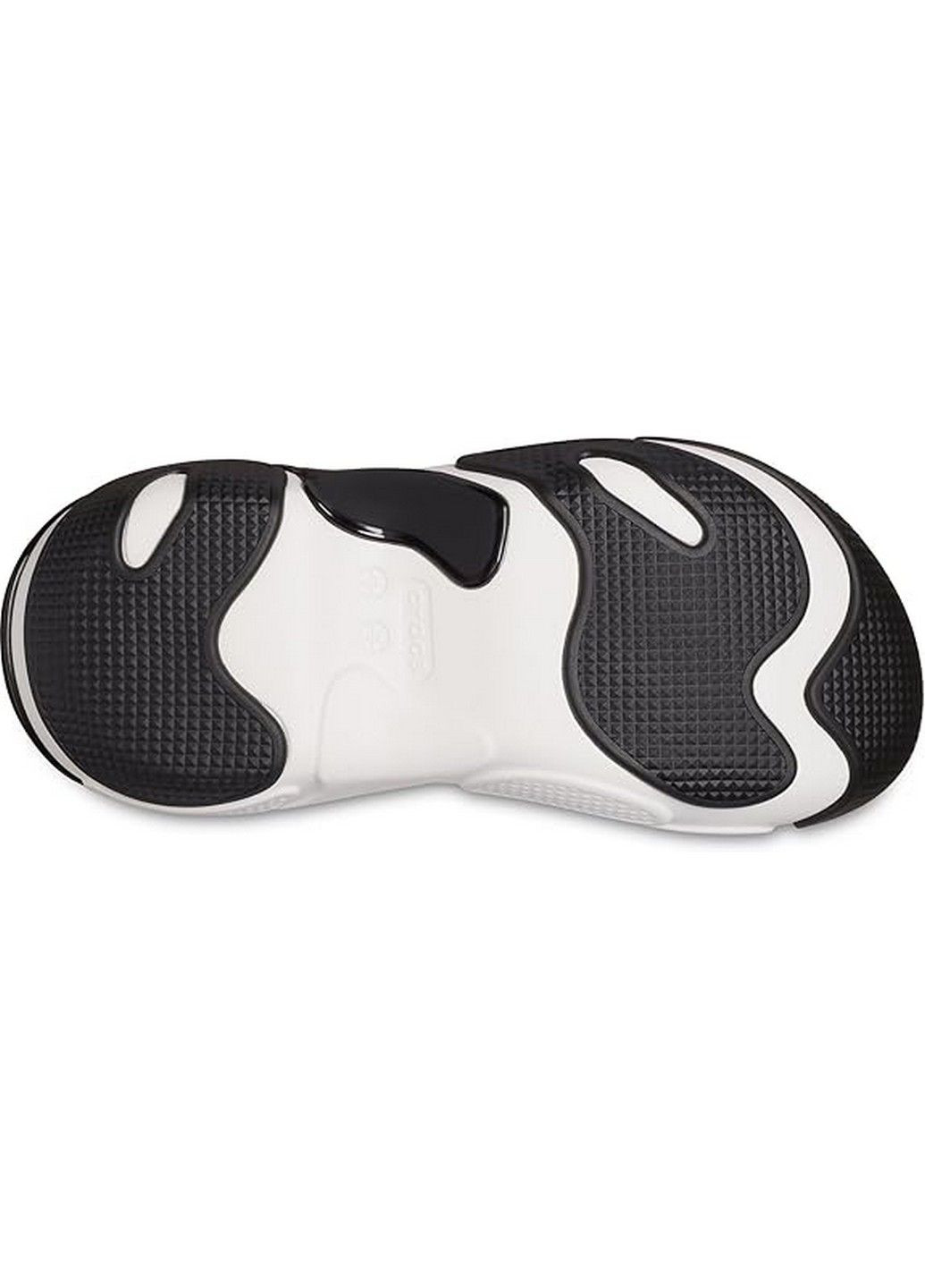 Белые сабо кроксы Crocs на платформе