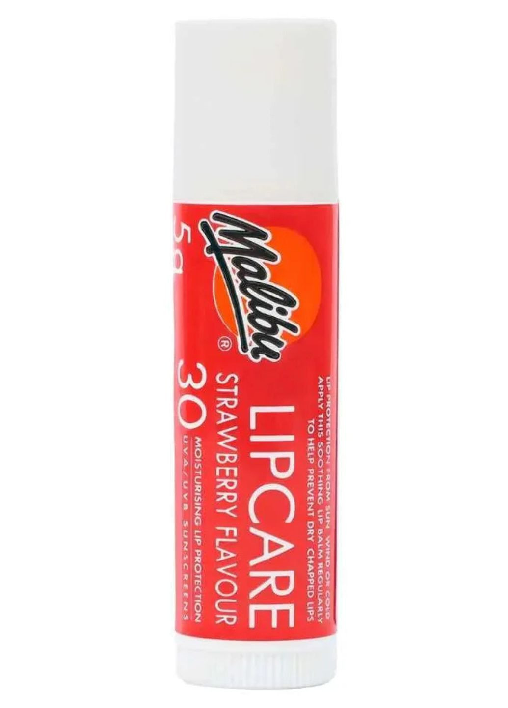 Бальзам для губ SPF 30 Strawberry 5 г Malibu (334688565)