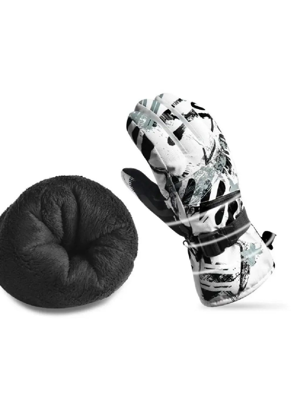 Рукавички із сенсорним покриттям непромокальні для лижників сноубордистів повсякденного носіння (478306-Prob) Розмір М Unbranded (303840053)