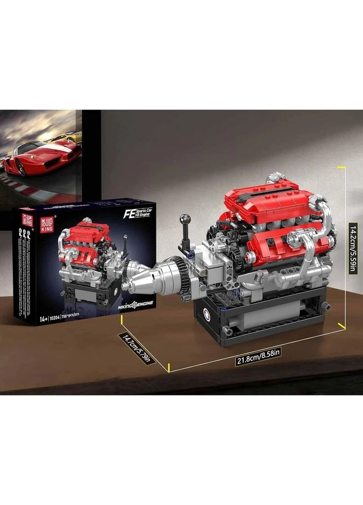 Конструктор Mking Двигатель и коробка передач FE V8 (10204) [161069] Mould King (400901197)