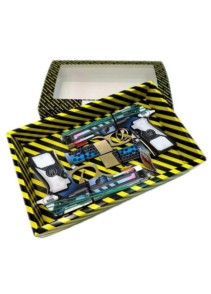 Збірна модель Гумостріл "Berettas HEXAGON" BOX DB-HE 2 шт Сувенір-Декор (307838248)