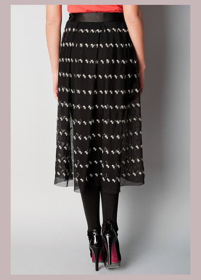 Спідниця міді з чорного гепюру 2 Льва (358068612)
