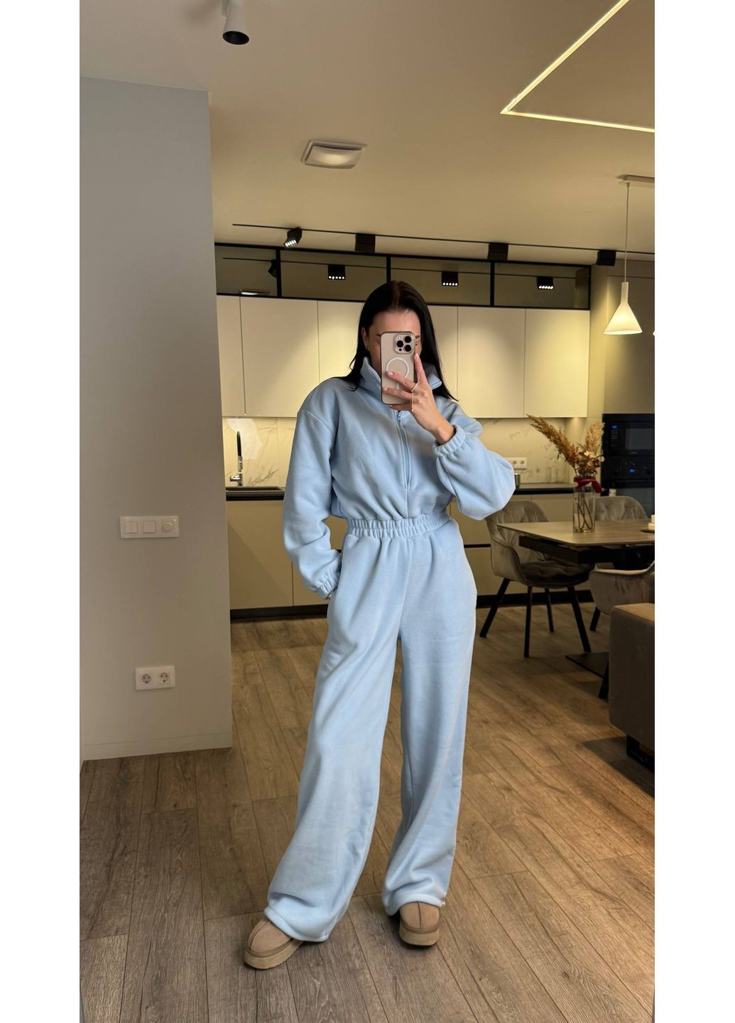 Теплый комбинезон из флиса — must-have в этом сезоне 😍 Luna голубой