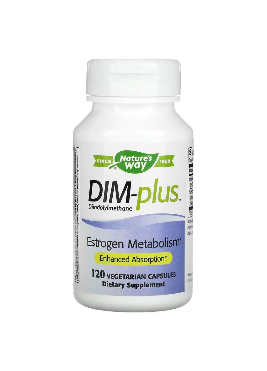 Метаболизм Эстрогенов, DIM-plus, Estrogen Metabolism,, 120 капсул Nature's Way (326054713)