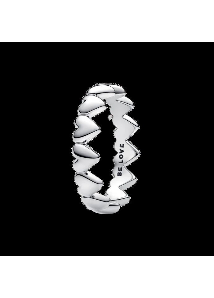 Срібна каблучка Пандора "Ряд сердець" 193427C00 Kabluchka (355345635)