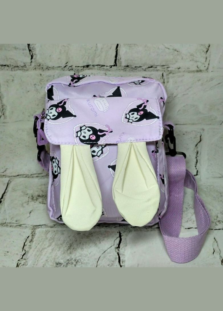 Сумочка детская для девочки кросс-боди с ремешком Куроми 20х16х6 см Сиреневая No Brand (339092418)