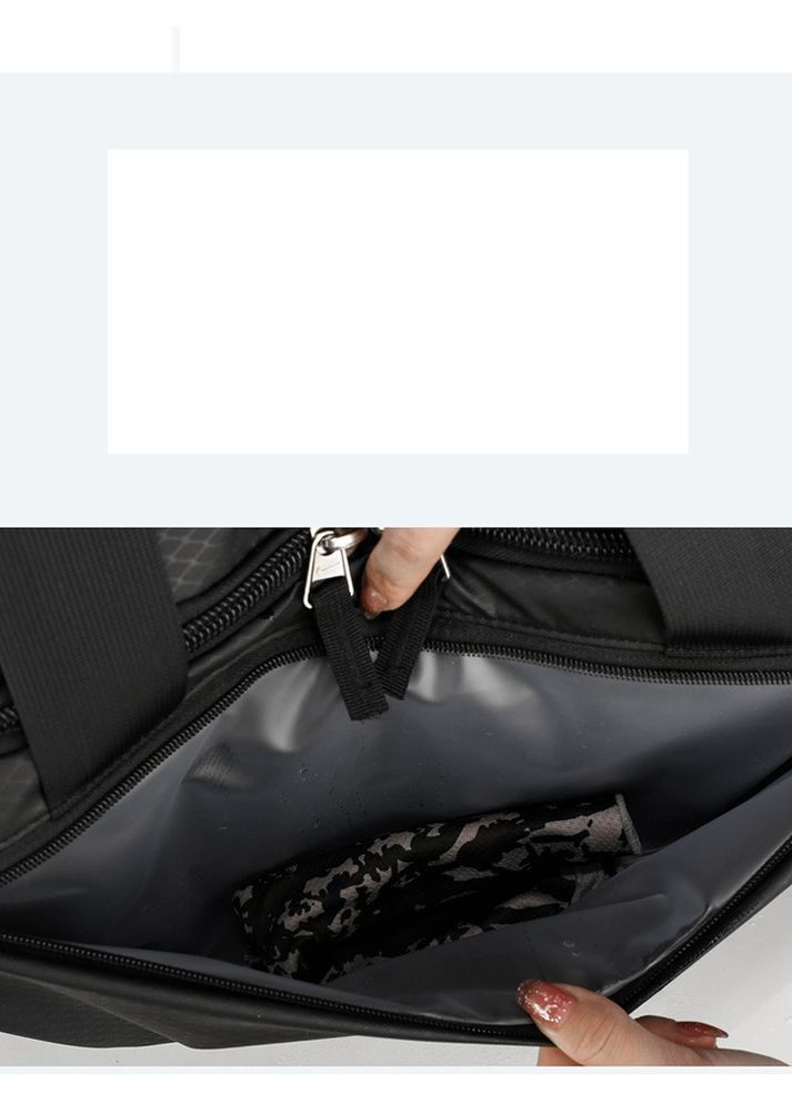 Спортивна сумка чорна із синім логотипом Nike (269254866)