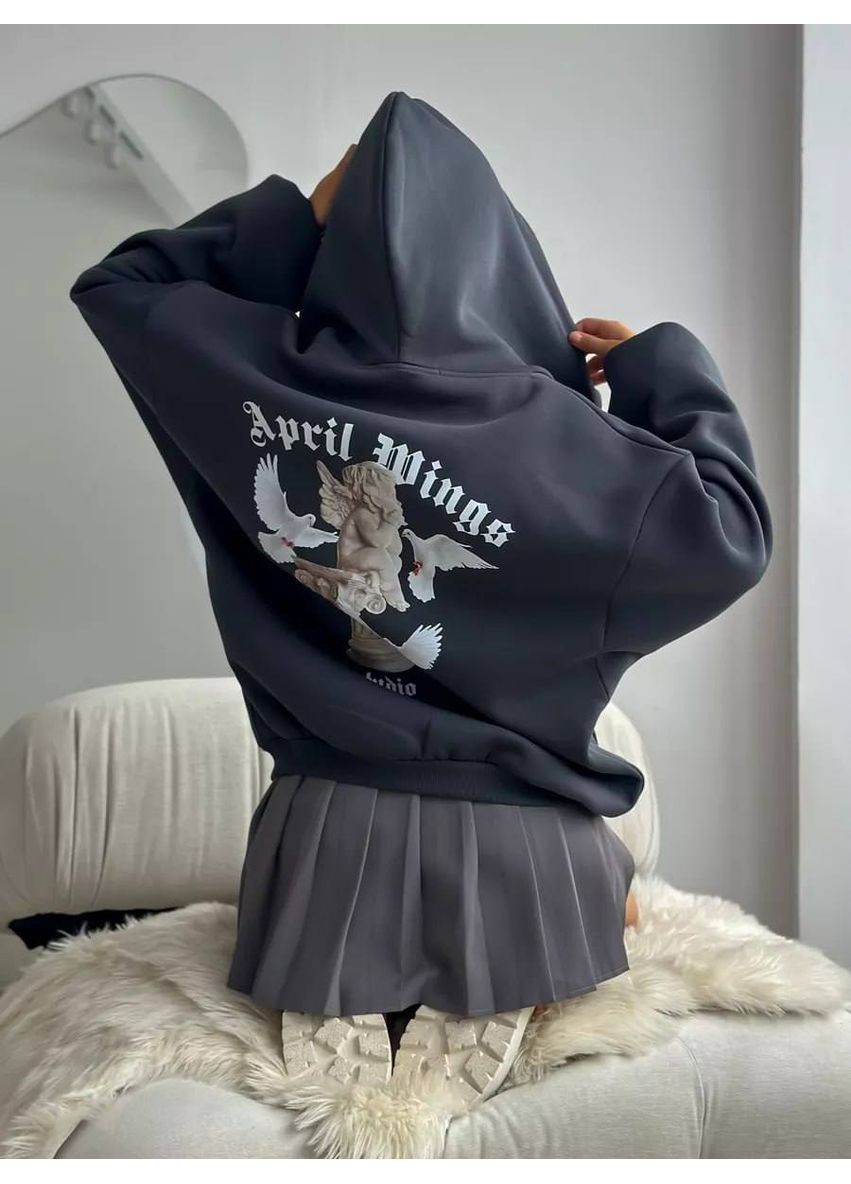 Стильное женское худое oversize с ярким принтом на спинке. Україна (355889653)