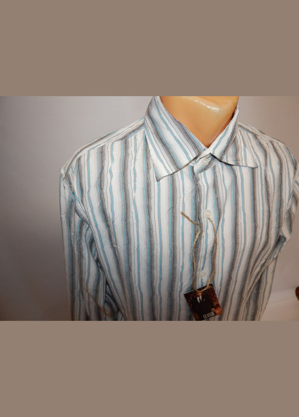 Белая кэжуал рубашка No Brand