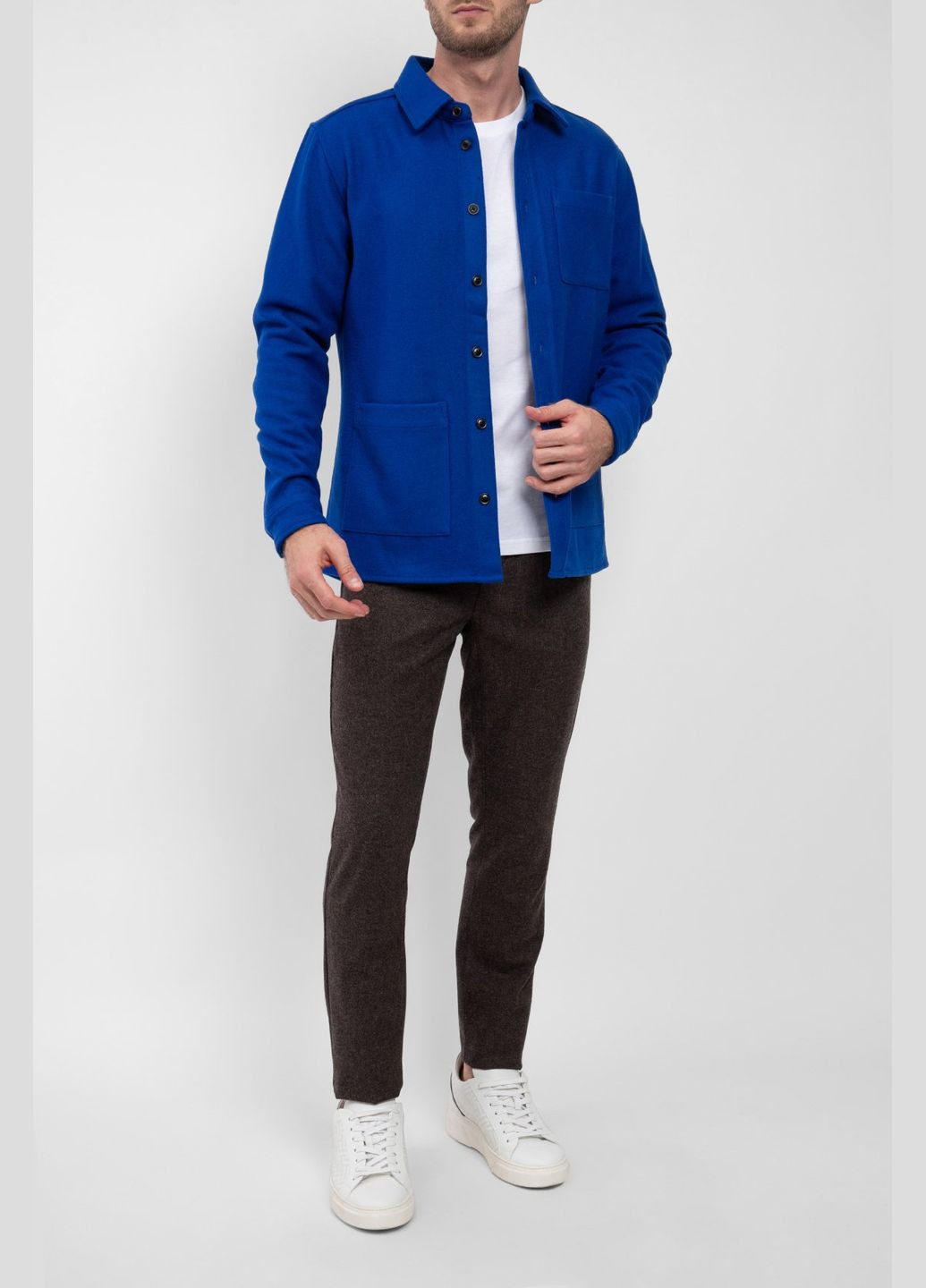 Синяя кэжуал рубашка Les Deux