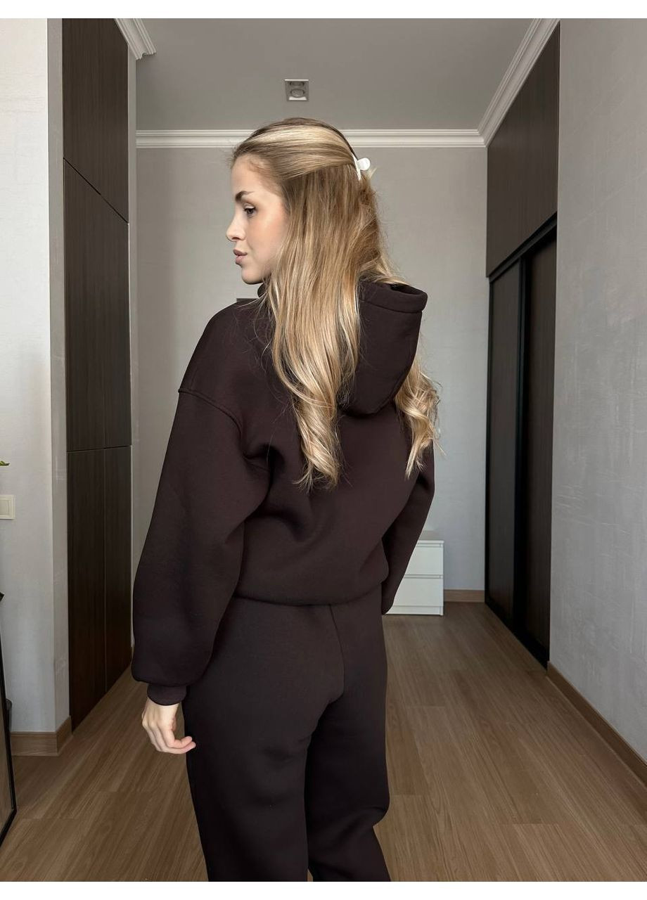 Шоколадний спортивний костюм | Турецька трьохнитка на флісі Україна (366671223)