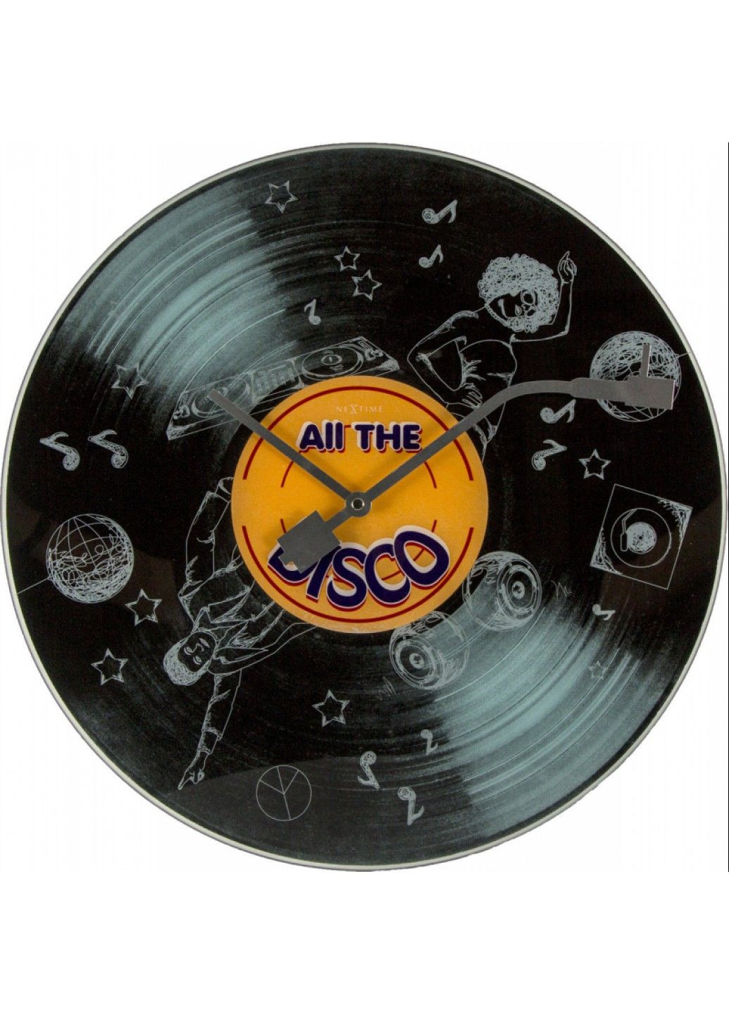 Настінний годинники "All the Disco" Ø43 см NeXtime (290185915)