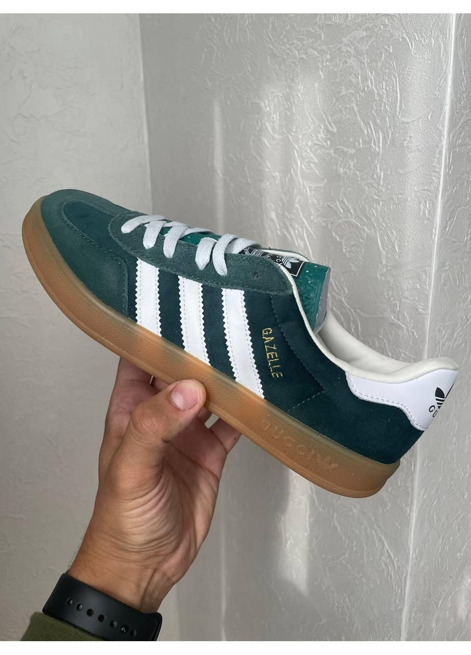КРОСІВКИ ЖІНОЧІ ADIDAS GAZELLE X GUCCI GREEN АДІДАС ГАЗЕЛЬ No Brand сірі демісезони (367168110)