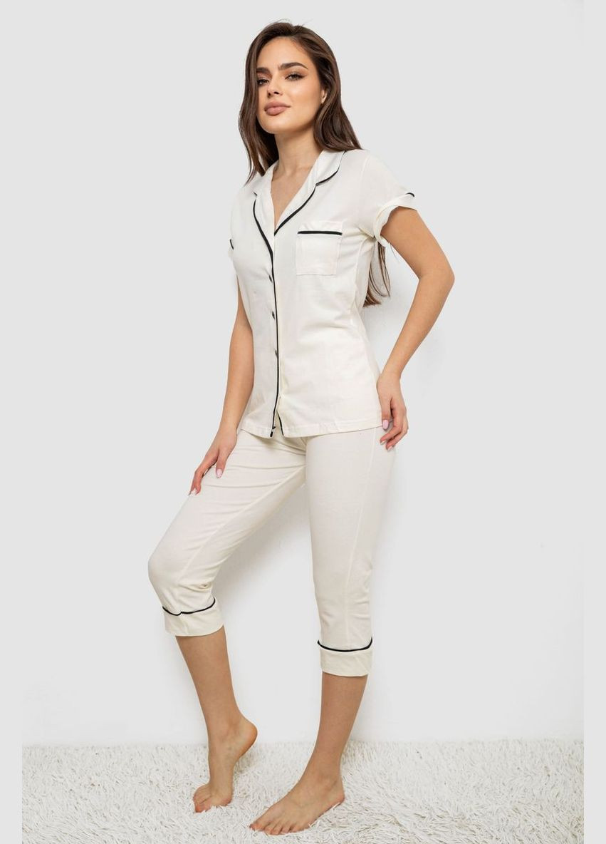 Молочна всесезон піжама жіноча,, 243r19002 Anello