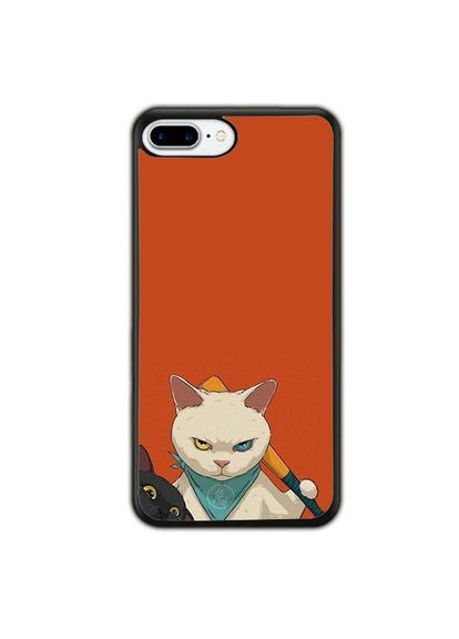 Чохол для Apple Iphone 8 Plus Кіт із бітою Чорний No Brand (302222812)