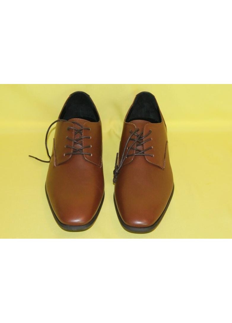 Коричневые классические туфли мужские, размер 46 Calvin Klein на шнурках