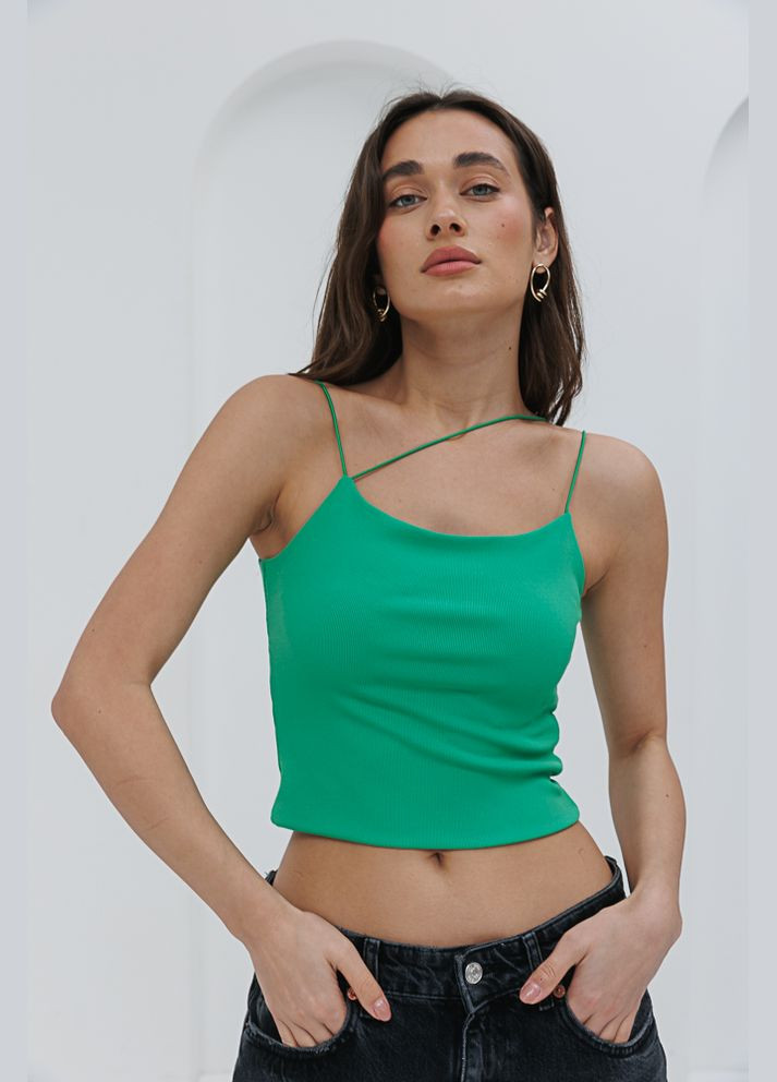 Короткий топ із трьома бретелями Arjen (289385887)