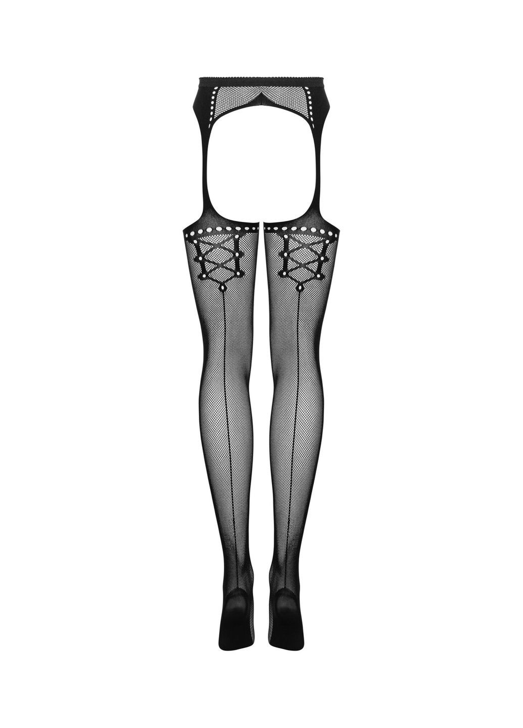 Сітчасті панчохи-стокінги зі стрілкою Garter stockings S314 чорні - CherryLove Obsessive (282958951)