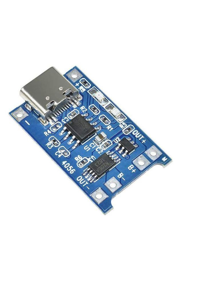 Модуль зарядного устройства для защитной литиевой батареи (вход TypeC) 5 V 1 A TP4056 Huada (301085284)