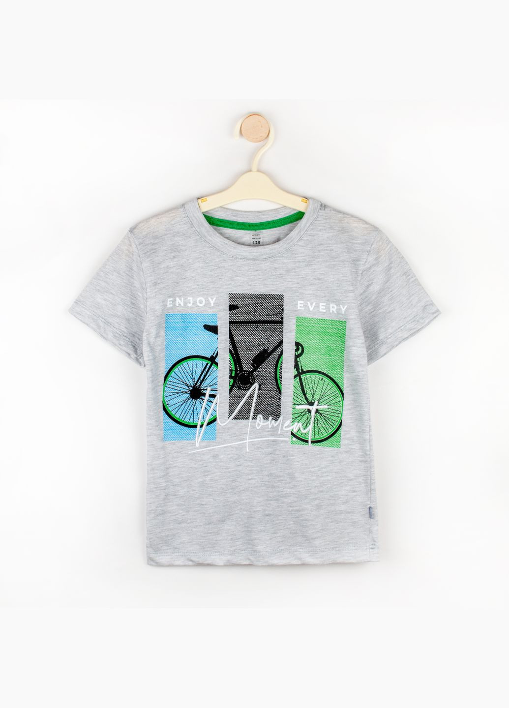 Сірий демісезонний футболка для хлопчика bicycle сірий dexter's