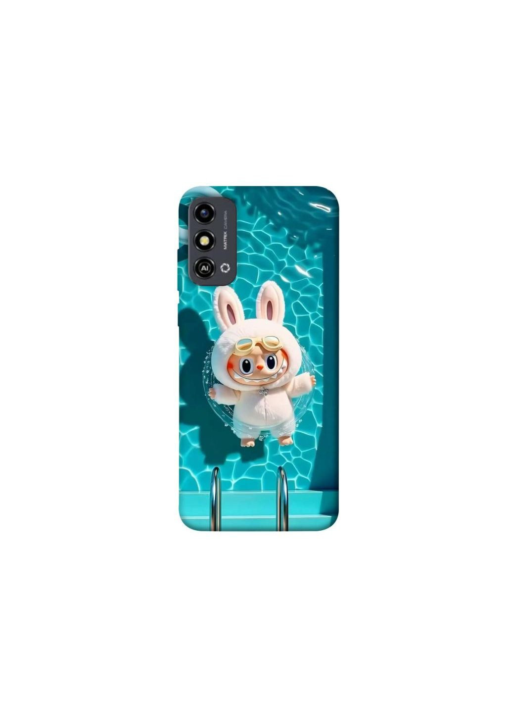 Чехол на ZTE Blade A53 Labubu in the pool ver.2 Frontalka (354195911)