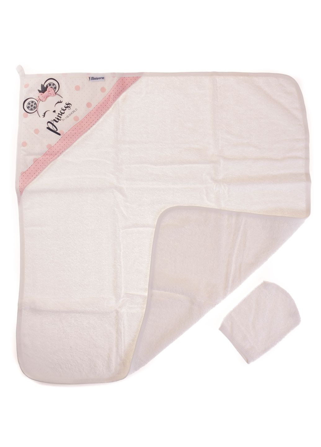 Рушник Куточок 2 Од. 75Х70 См 15499 Пудровий Miniworld рожевий