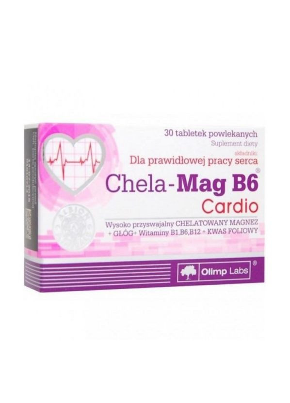 Витамины и минералы Chela-Mag B6 Cardio, 30 таблеток Olimp (322238424)