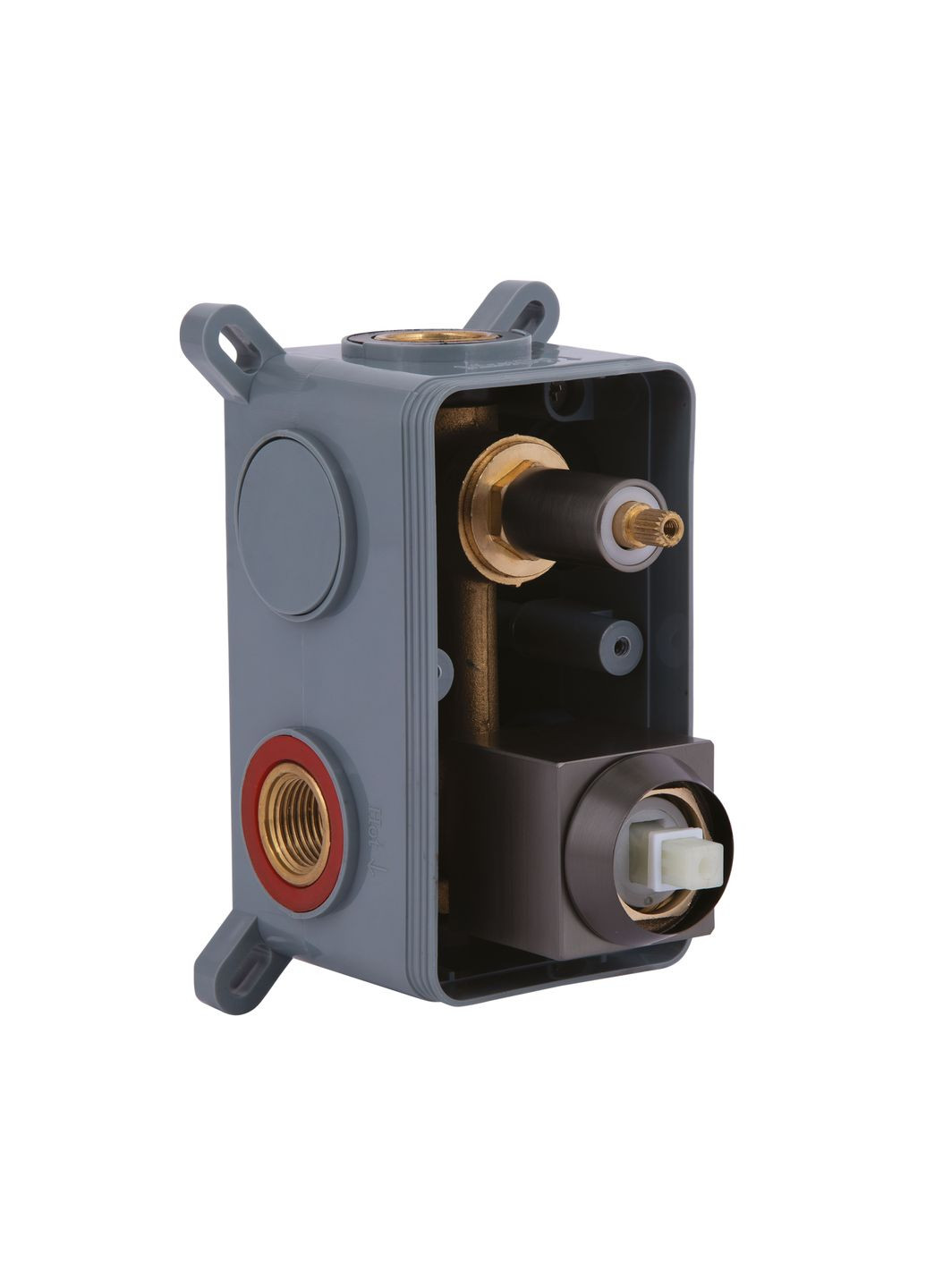 Душевая система для душа Gemini скрытого монтажа на два потребителя QTGEM113GMB45698 Gunmetal Black PVD Qtap (332055101)