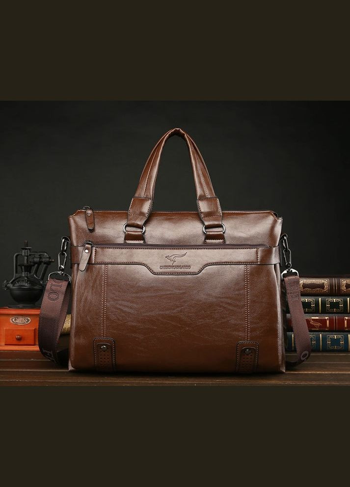 Мужская сумка для документов мужской деловой портфель женский светло-коричневый Eton (322284092)