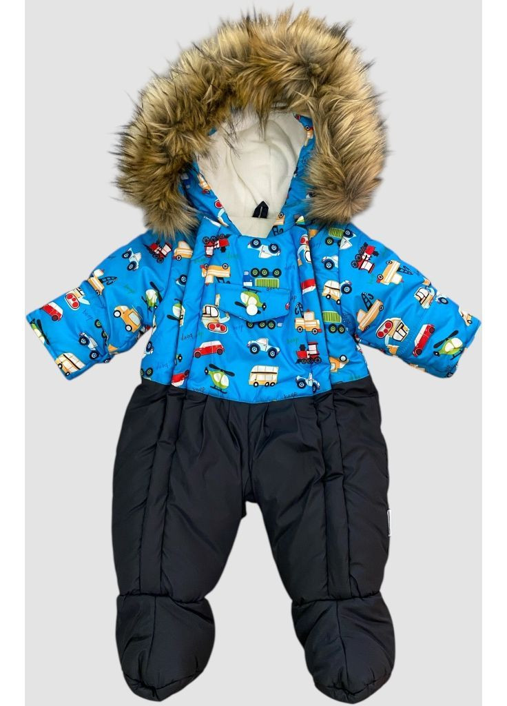 Зимний комбинезон с капюшоном для мальчика 62 см Evolution (370270762)