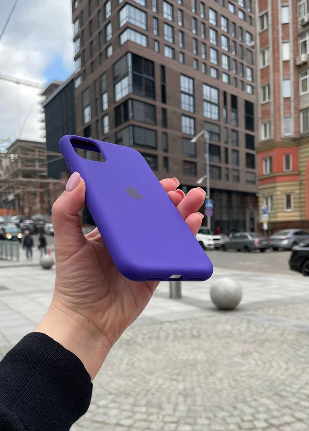 Чехол для iPhone 11 фиолетовый Ultra Violet Silicone Case силикон кейс No Brand (289754074)