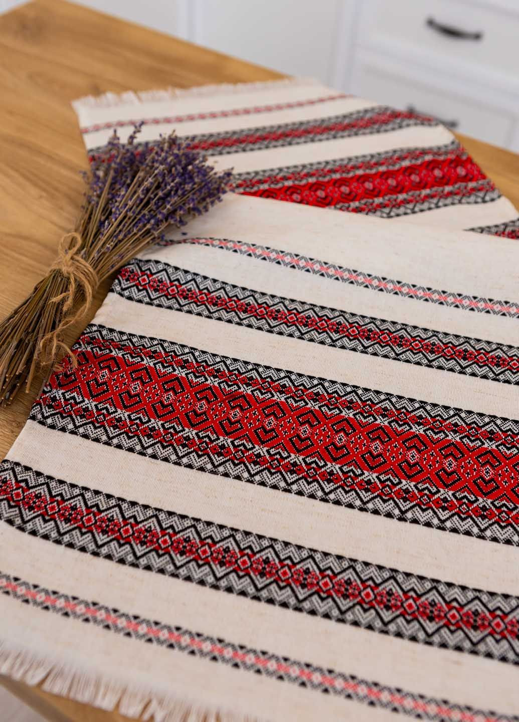 Рушник вишитий з українським орнаментом 75х35см (кет1135) Homedec орнамент комбінований