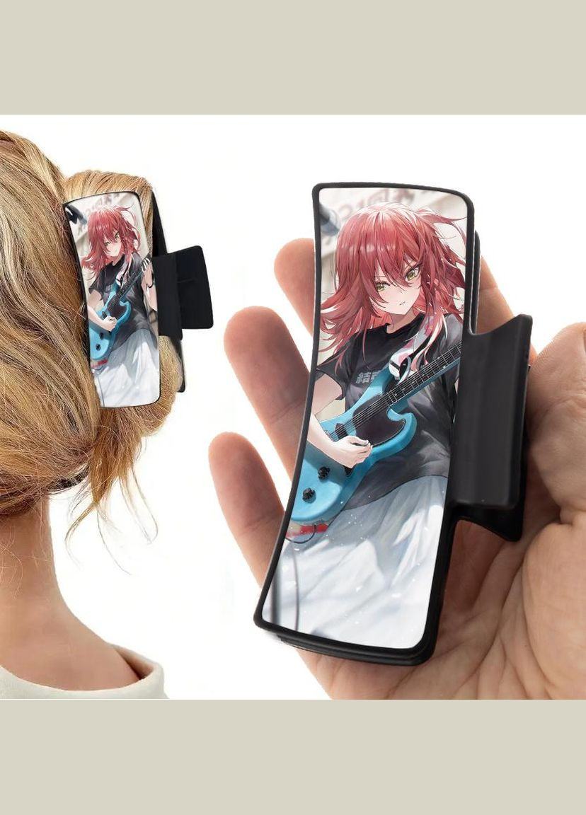 Заколка крабик для волосся Аніме Самітниця рокер #0004 чорний No Brand (315630778)